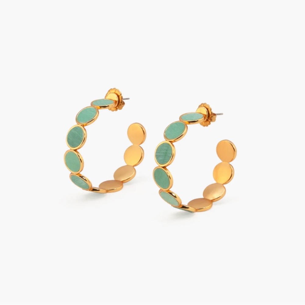 Brackish womens Vanda Hoop earrings